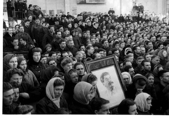Death of Stalin, Mourning ceremony, Gorky Tank Factory, Kiev, 6 March 1953