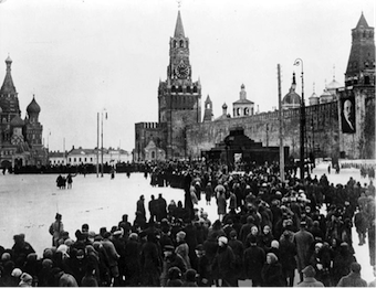 Lenin's funeral, Moscow, Red Square, January 1924